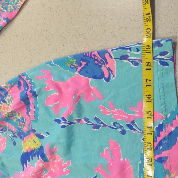 Lilly Pulitzer Shorely Blue Sandstorm Riva Dress Size Extra Small EUC - Picture 10 of 12